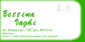 bettina vaghi business card